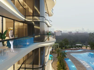 Wohnanlage New residence Barari Views with a swimming pool and a gym, Majan, Dubai, UAE