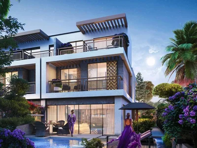 Zespół mieszkaniowy Apartments in the new Violet 4 residence with a swimming pool, parks and a petting zoo in the Damac Hills 2 area, Dubai