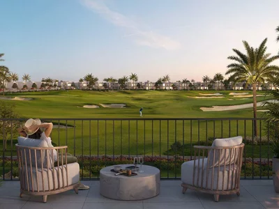 Complejo residencial New complex of villas Fairway Villas 2 with swimming pools and a golf course close to the airport, Emaar South, Dubai, UAE