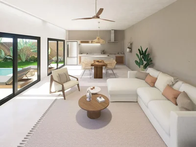 Zespół mieszkaniowy Complex of villas with swimming pools and gardens, 8 minutes from the beach, Samui, Thailand