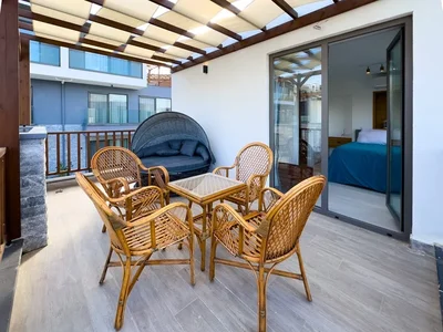 Villa Furnished three bedroom villas on the beach.