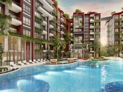 Residential complex New residence with a swimming pool near Bang Tao Beach, Phuket, Thailand