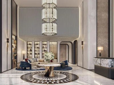 Residential complex New Sofitel Residences with a swimming pool and a wellness center close to Burj Khalifa, Downtown Dubai, UAE