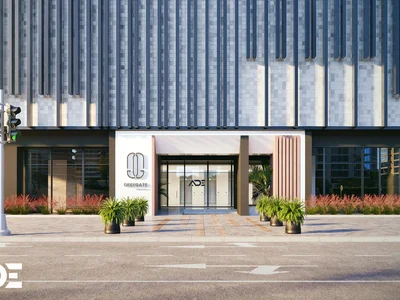 Residential complex Modern residential complex Greygate Residences with a pool and other amenities in Jumeirah Village Circle, Dubai, UAE