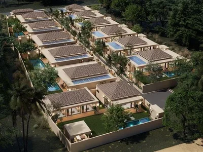 Complexe résidentiel New complex of villas with swimming pools, 10 meters from the beach, Samui, Thailand