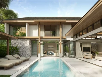 Zespół mieszkaniowy New complex of villas with a restaurant and a spa center close to Bang Tao Beach, Phuket, Thailand