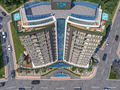 Wohnanlage Apartments near the financial center.