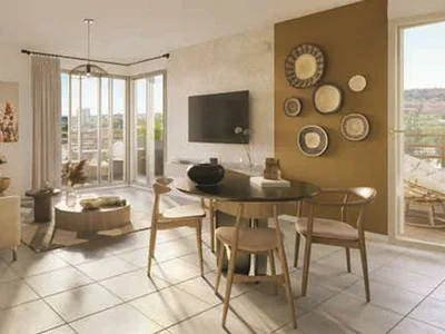 Zespół mieszkaniowy Modern residential complex in a new eco-quarter, Nice, Cote d'Azur, France