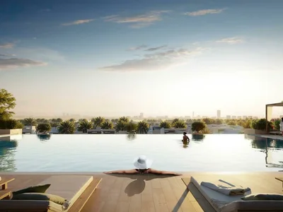 Wohnanlage New residence Parkside Views with swimming pools and lounge areas close to the city center, Dubai Hills, Dubai, UAE