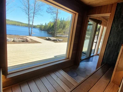 Вилла New directly on Saimaa beach