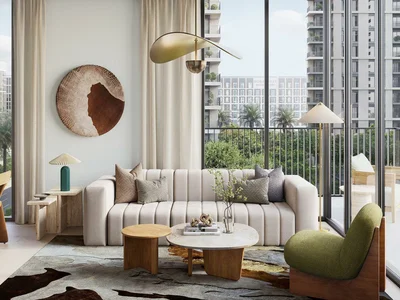 Residential complex New Park Lane Residence with a swimming pool and green areas, Dubai Hills, Dubai, UAE