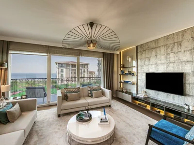 Zespół mieszkaniowy Modern apartments with sea views in a residence area with swimming pool and equestrian club, Beylikduzu, Istanbul, Turkey