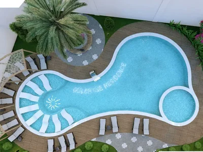 Wohnanlage Residential complex with swimming pool, gym and sauna, 2 km from the sea, Payallar, Turkey