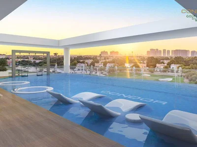 Zespół mieszkaniowy Luxury residential complex Golf Links 18 in Dubai Sports City area, UAE