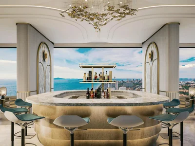 Zespół mieszkaniowy High-class residential complex on the first line from the sea in Jomtien, Pattaya, Thailand