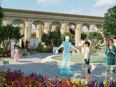 Complexe résidentiel Malta townhouses surrounded by lagoons and sandy beaches, DAMAC Lagoons, Dubai, UAE