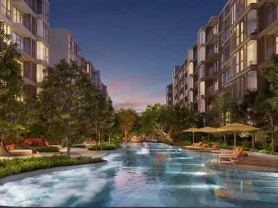 Residential complex New residence with a swimming pool, a fitness centre and a co-working space, Bangkok, Thailand