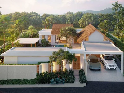 Complexe résidentiel New guarded complex of villas with swimming pools and gardens close to an international school, Bang Tao, Phuket, Thailand