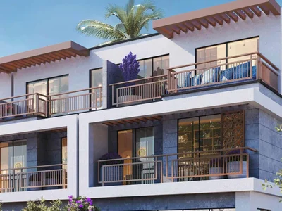 Zespół mieszkaniowy Apartments in the new Violet 4 residence with a swimming pool, parks and a petting zoo in the Damac Hills 2 area, Dubai