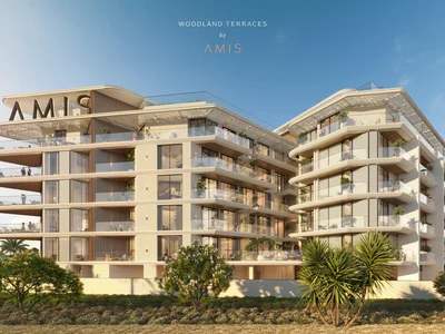 Complexe résidentiel New stylish residential complex Woodland Terraces in Meydan area, Dubai, UAE