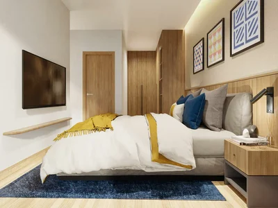Residential complex New condominium with lagoon and lake view in prestigious resort area near Boat Avenue, Phuket, Thailand