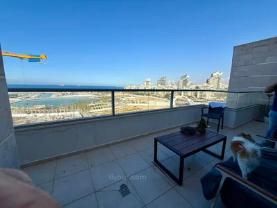 Quartier résidentiel Rare ! appartement a louer a la marina d'ashdod pleine vue mer