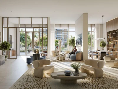 Complejo residencial New Altus Residence with swimming pools close to the promenade and the metro station, Dubai Creek Harbour, Dubai, UAE
