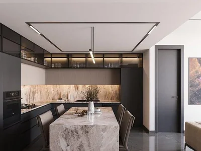 Zespół mieszkaniowy New residence Jardin Astral with a swimming pool, a co-working area and lounge areas, Jumeirah Garden city, Dubai, UAE