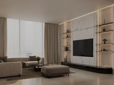 Complejo residencial New residence Binghatti Elite with a swimming pool and a gym close to shopping malls, Dubai Production City, Dubai, UAE