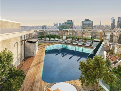 Zespół mieszkaniowy New comfortable residence with a swimming pool and a spa center in the center of Istanbul, Turkey