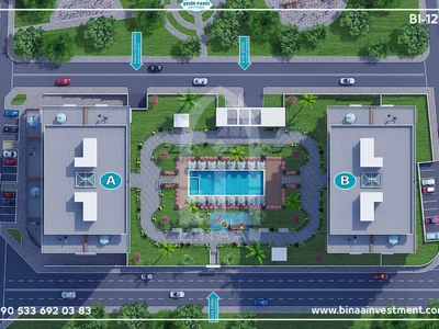 Apartamentowiec Istanbul Buyukcekmece sea apartments project