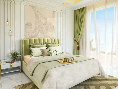Complexe résidentiel New luxury Aqua Flora Residence with gardens, swimming pools and a kids' adventure park, Al Barsha South, Dubai, UAE