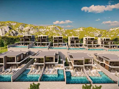 Residential complex Luxury villas with a view of the sea in the center of Kalkan, Turkey