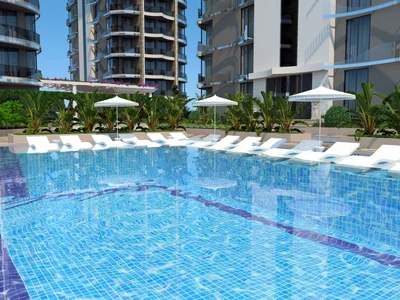 Zespół mieszkaniowy Residential complex with swimming pools and large spa centre, 100 meters to the sea, Tosmur, Alanya, Turkey