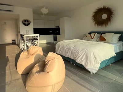 Residential complex Furnished studio 250 meters from the sea in the Cove Garden complex.