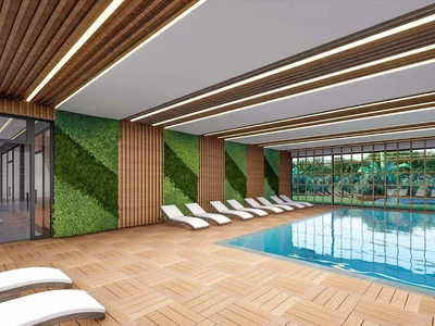 Wohnanlage New residence with swimming pools, security and a tennis court close to the sea, Demirtaş, Turkey