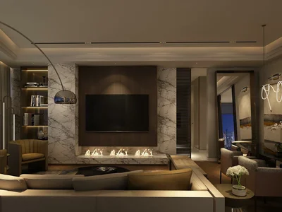Zespół mieszkaniowy New residence with a swimming pool, lounge areas and a heliport, Istanbul, Turkey