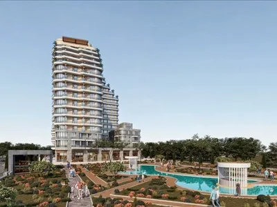 Complexe résidentiel New residence with a swimming pool and gardens close to highways, Istanbul, Turkey