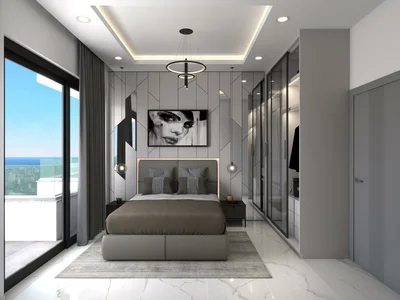 Zespół mieszkaniowy Apartments with sea and mountain views in a residential complex with developed infrastructure, Mahmutlar, Turkey