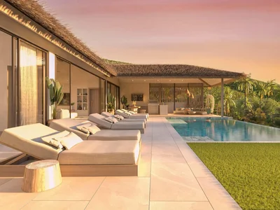 Zespół mieszkaniowy Prestigious residential complex of turnkey villas with swimming pools and sea views, Bang Makham, Samui, Thailand