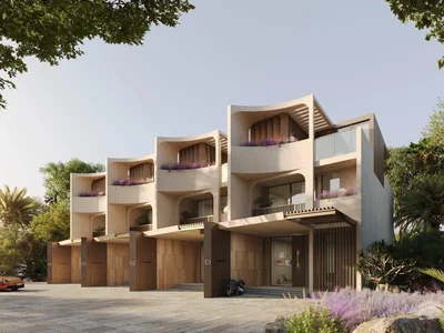 Residential complex New complex of townhouses Kensington Gardens with a private school and lagoons, International City Phase 2, Dubai, UAE