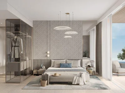 Zespół mieszkaniowy High-quality penthouses in new waterfront Ellington Cove Residence with a direct access to the beach and a yacht club, Dubai Islands, Dubai