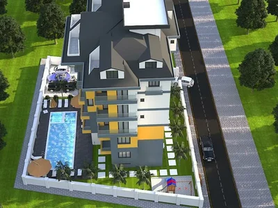 Zespół mieszkaniowy Residential complex in the city center, 950 m to the sea, Avsallar, Turkey