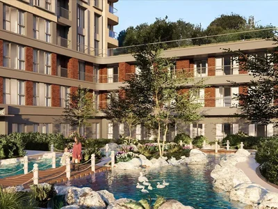 Zespół mieszkaniowy New residence with swimming pools, gardens and spa close to TEM highway and parks, Istanbul, Turkey