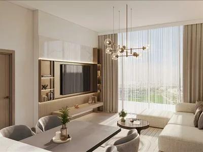 Complejo residencial New complex of furnished apartments Fairway Residences with swimming pools and views of the golf course, Dubai Sports City, Dubai, UAE