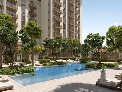 Wohnanlage New residence Riwa at MJL with a panoramic view in the exclusive green area of Umm Suqeim, Dubai, UAE