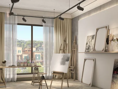 Complejo residencial New residence Lagoons Nice with a beach, swimming pools and a spa close to the autodrome and Palm Jumeirah, Damac Lagoons, Dubai, UAE
