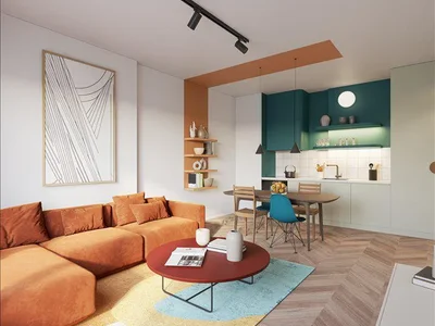 Zespół mieszkaniowy New residence with a swimming pool and a concierge service at 100 meters from the sea, Mersin, Turkey