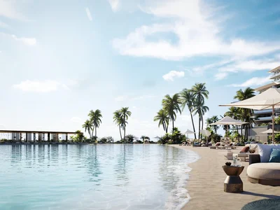 Residential complex New residence Rixos Beach Residence with swimming pools and gardens at 50 meters from the beach, Dubai Islands, Dubai, UAE