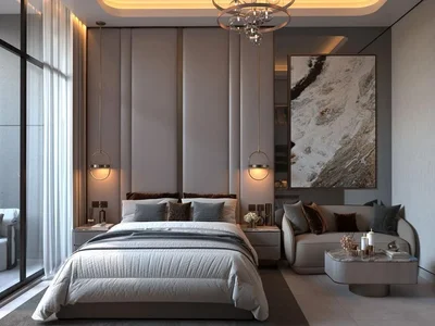 Complejo residencial New complex of furnished apartments DGM Vision with swimming pools, a kindergarten and panoramic views, Jumeirah Garden City, Dubai, UAE